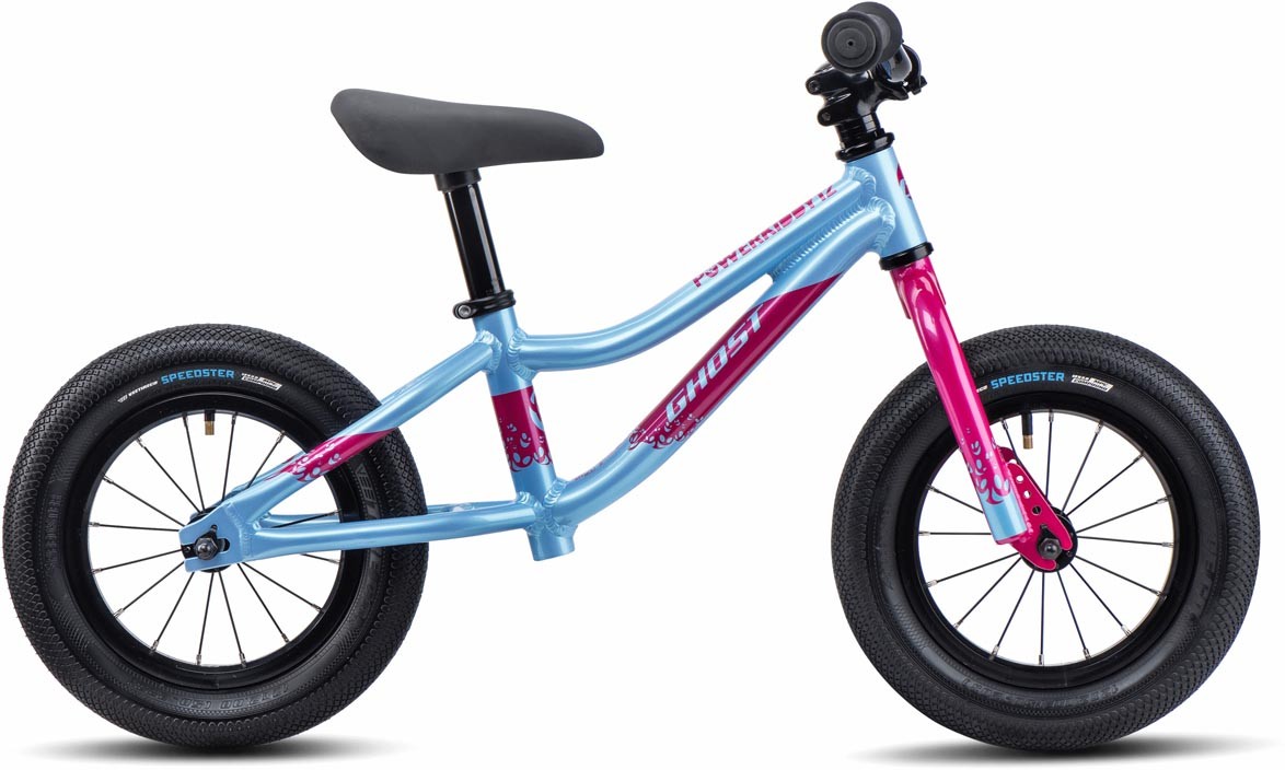 Ghost Powerkiddy 12 baby blue / magenta glossy 2022 - Bicicleta sin Pedales