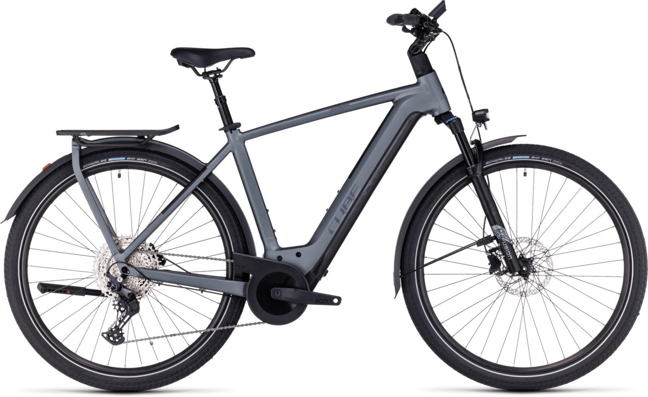 Cube Kathmandu Hybrid Pro 750 flashgrey n metal 2024 - Bicicleta-Eléctrica Trekking Hombres