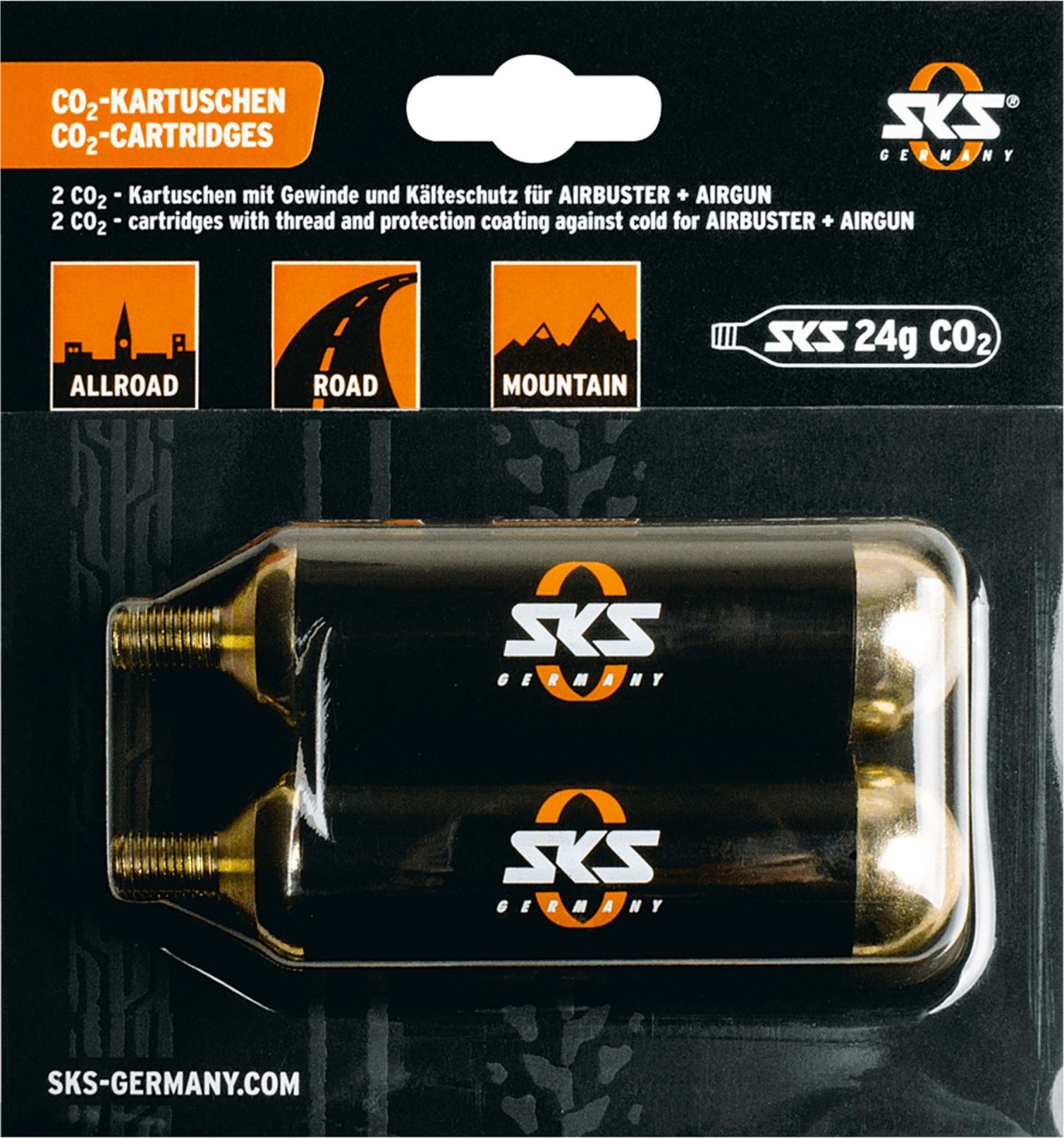 SKS Cartuchos de recambio (24 g) para AIRBUSTER Juego de 2