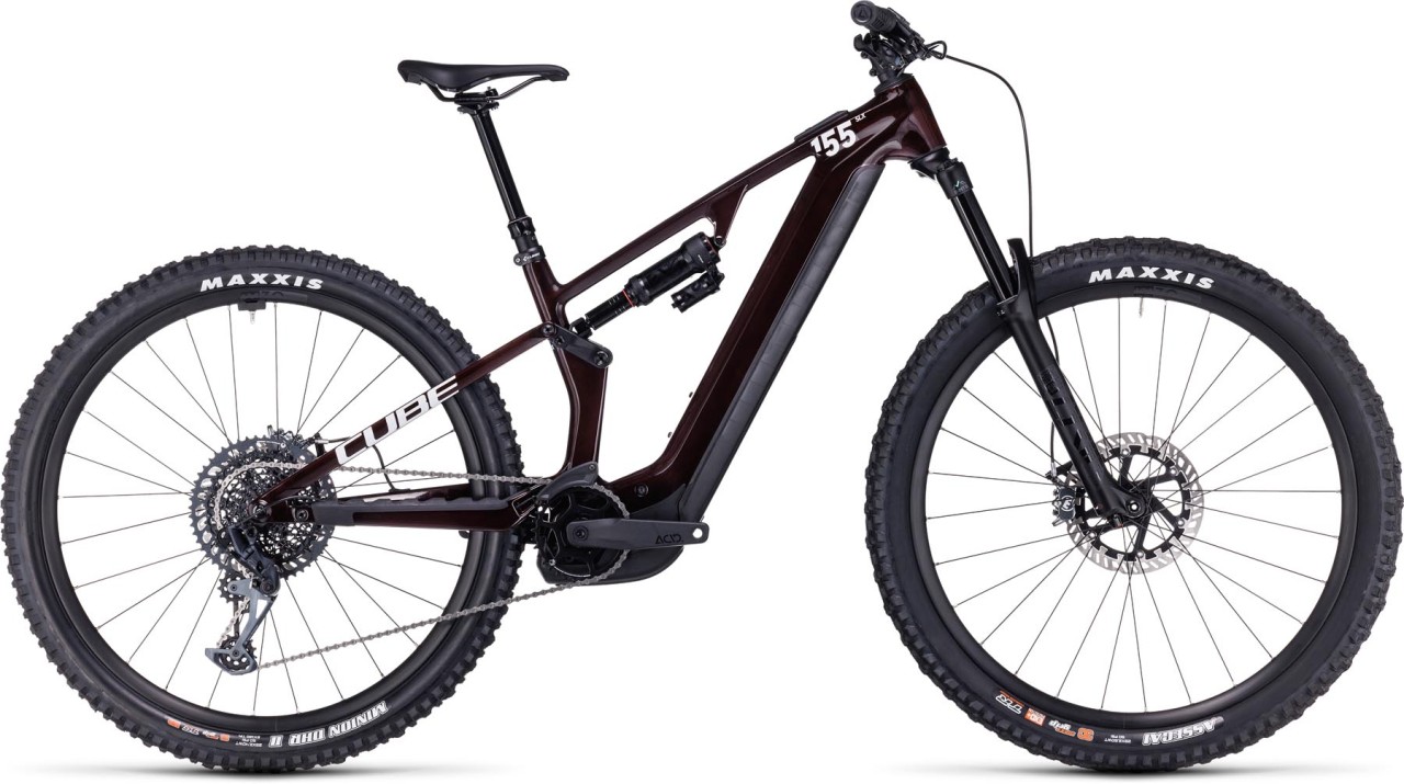 Cube Stereo Hybrid ONE55 C:68X SLX 750 29 liquidred n carbon 2024 - E-Bike Fully Mountainbike