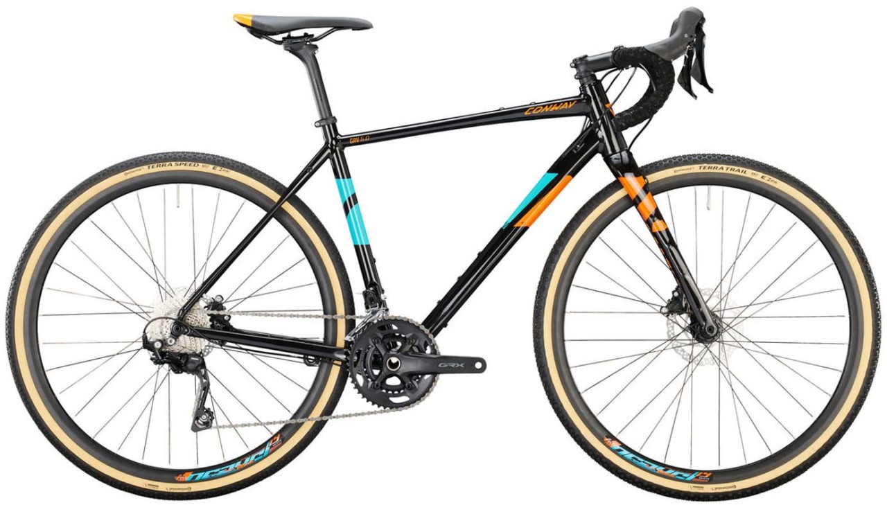Conway GRV 6.0 black metallic / fresh orange 2022 - Bicicleta de Ciclocross