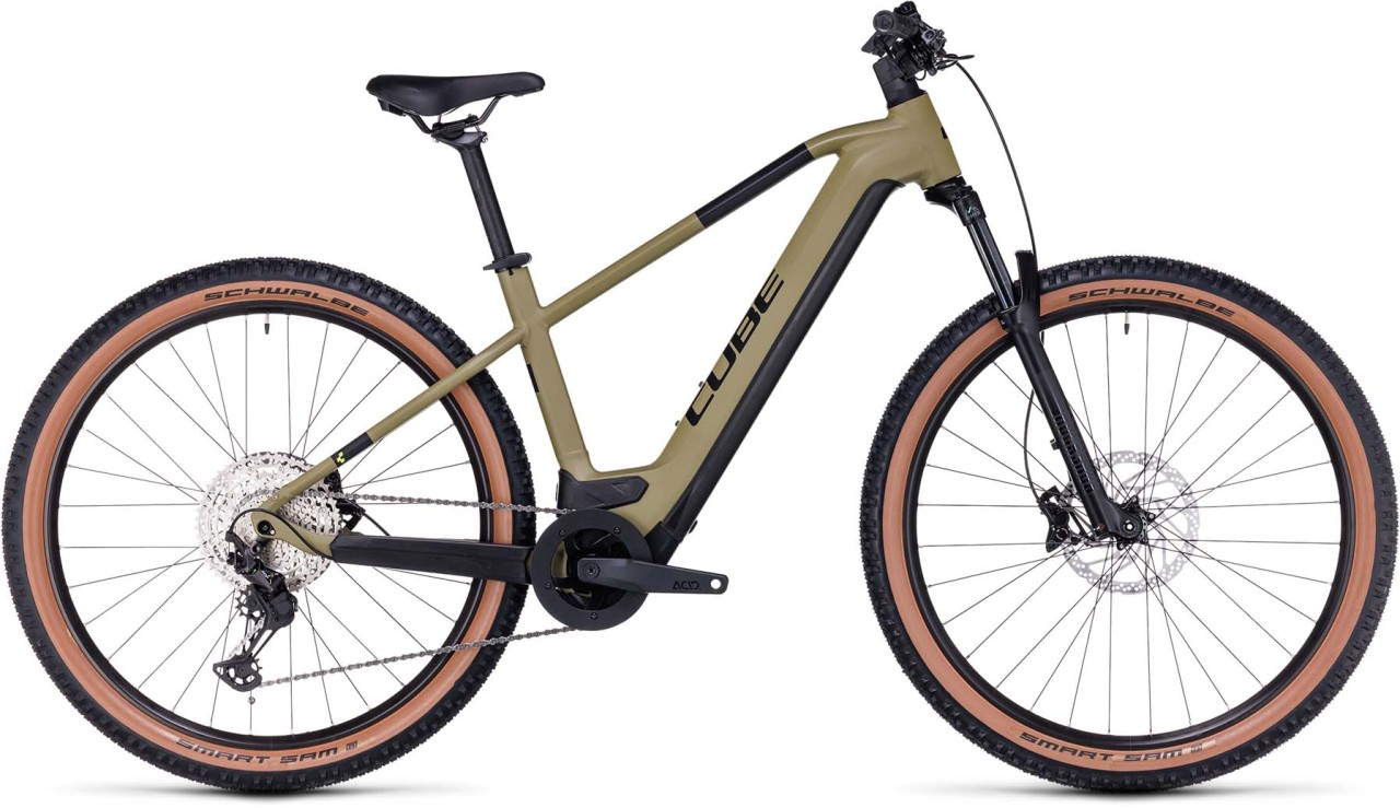 Cube Reaction Hybrid Race 750 olive n green 2023 - MTB-Eléctrica Rígida