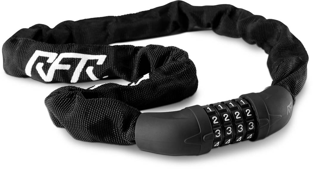 RFR Cerradura de cadena de combinación 6 x 1000 mm negro n blanco