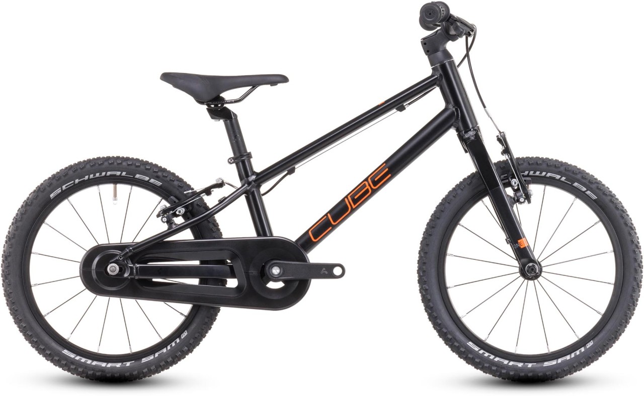 Cube Numove 160 black n orange 2024 - Bicicleta Niños 16 Pulgadas