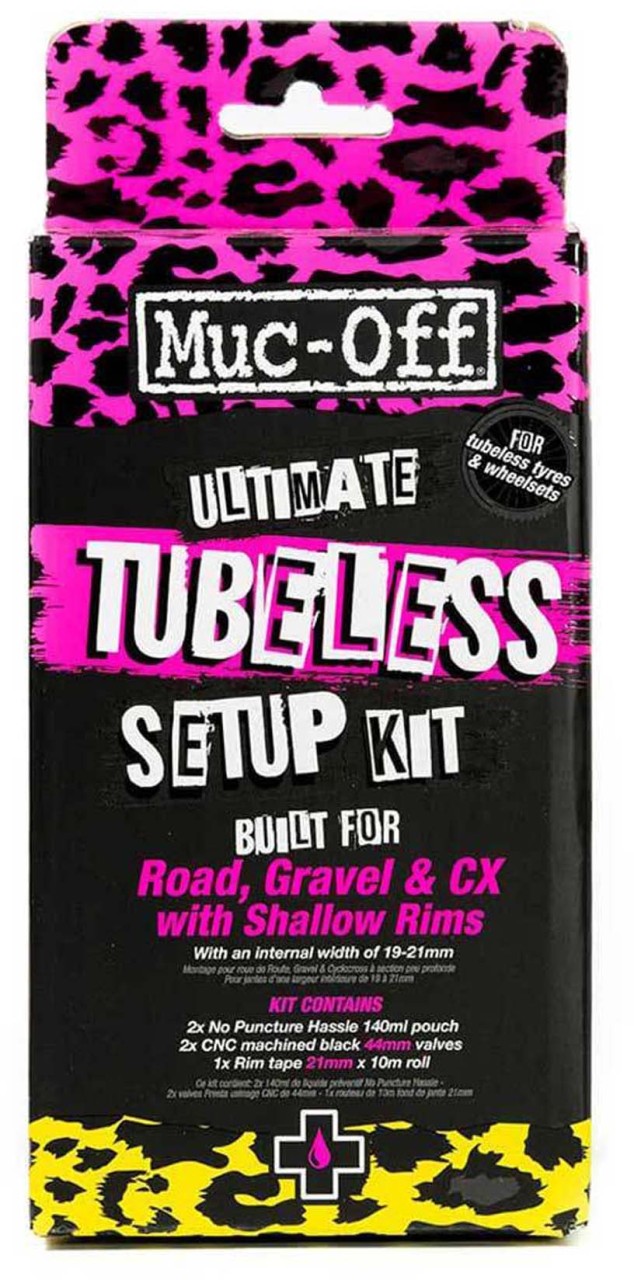 Muc-Off UltimateTubeless Kit - Road (44 mm) rosa