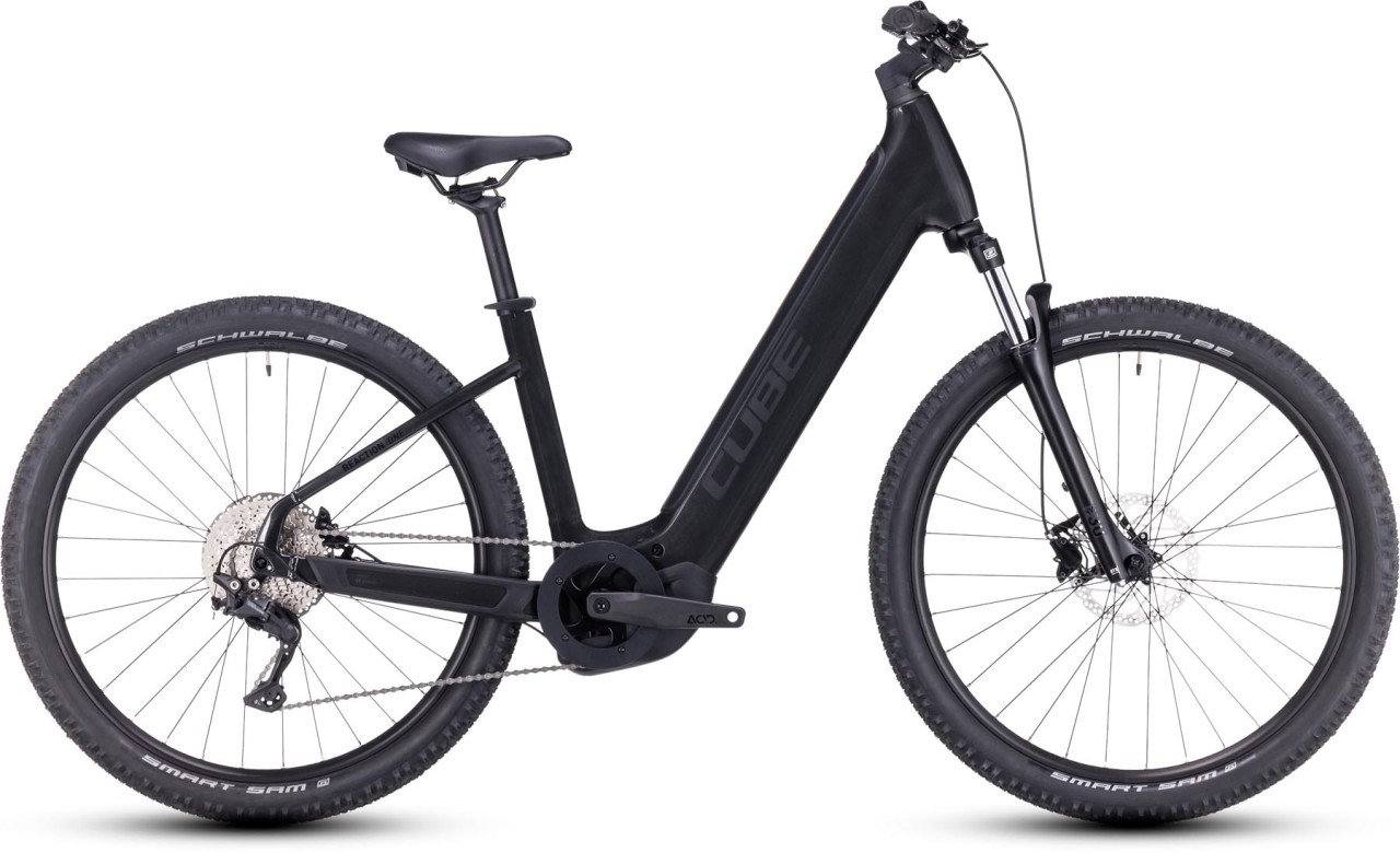 Cube Reaction Hybrid ONE 625 grey n black 2024 - MTB-Eléctrica Rígida Acceso Fácil