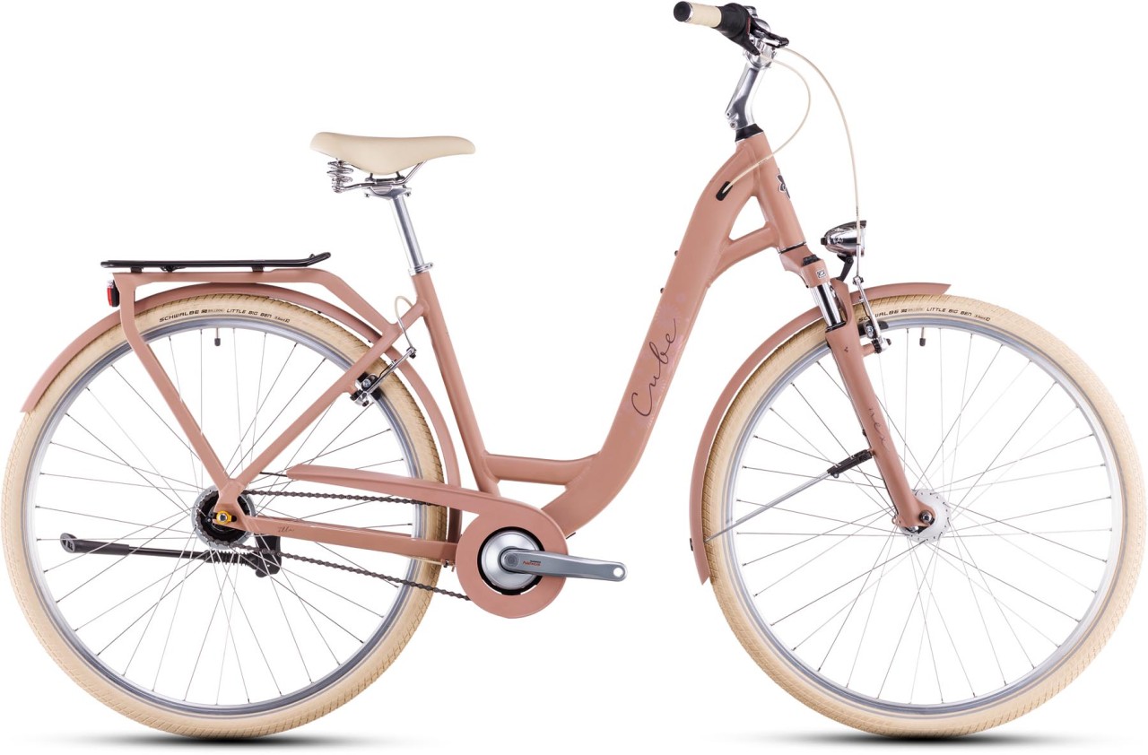 Cube Ella oldpink n plum 2025 - Bicicleta Trekking acceso Fácil
