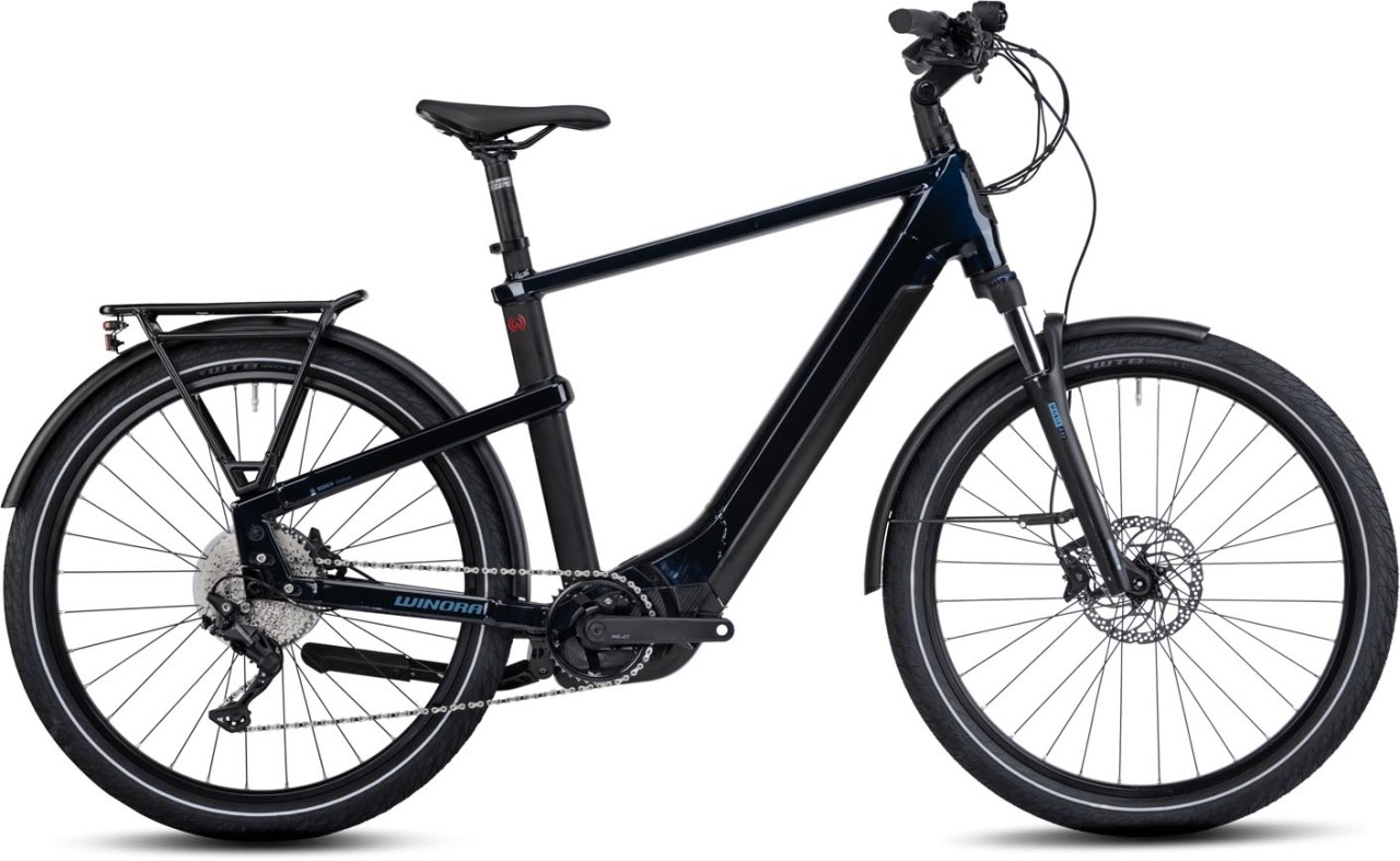 Winora Yakun 10 Darkblue 2023 - Bicicleta-Eléctrica Trekking Hombres