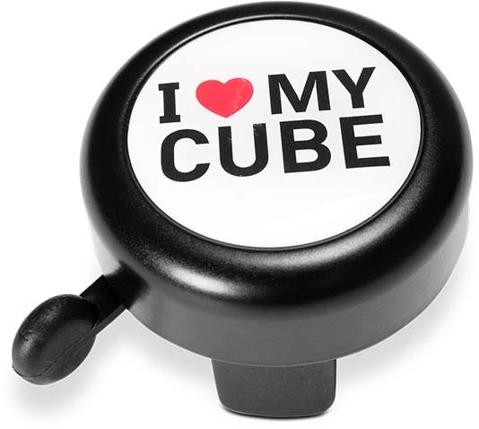 Cube Timbre de bicicleta I LOVE MY Cube negro n blanco n rojo