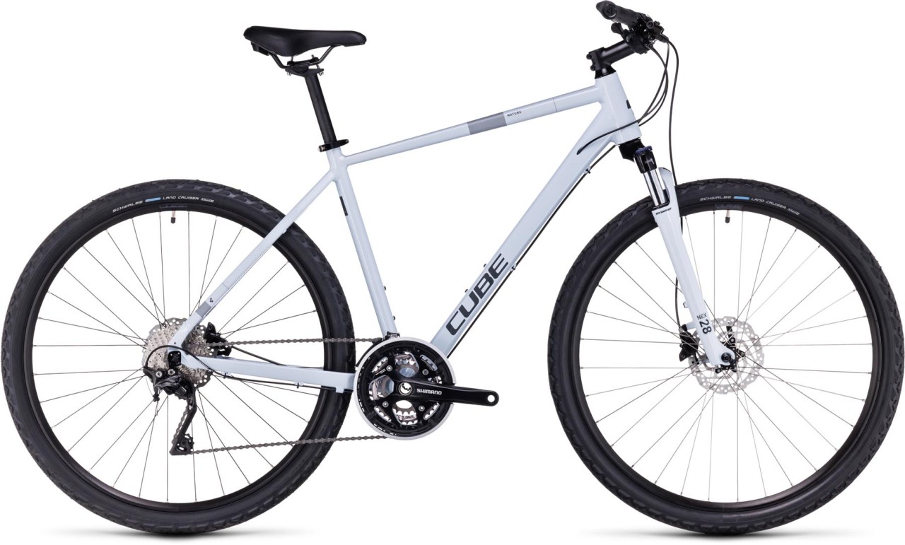 Cube Nature Pro frostwhite n grey 2024 - Bicicleta Cross Hombres