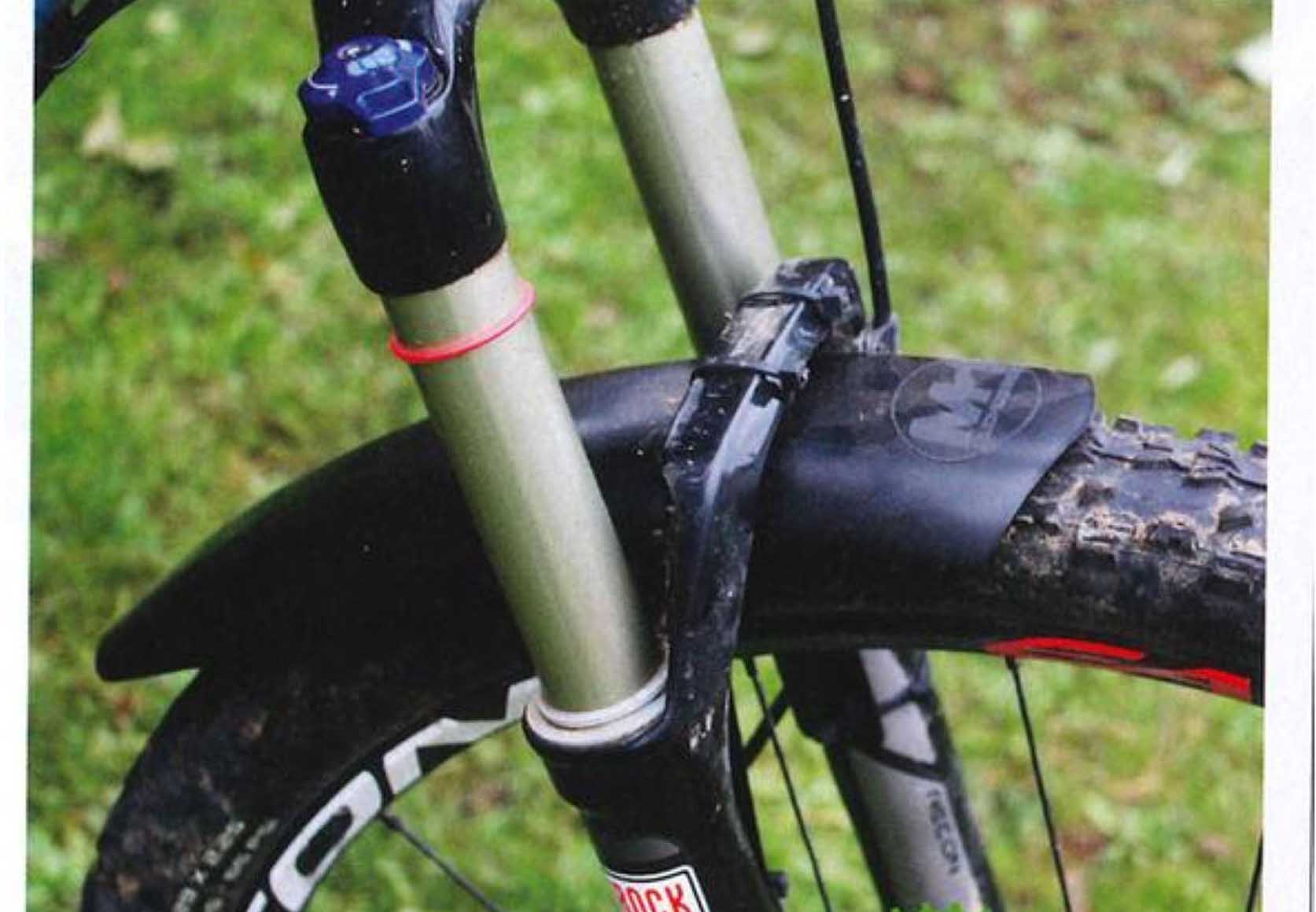 Mudhugger Guardabarros MTB delantero corto - hasta neumático 3.0