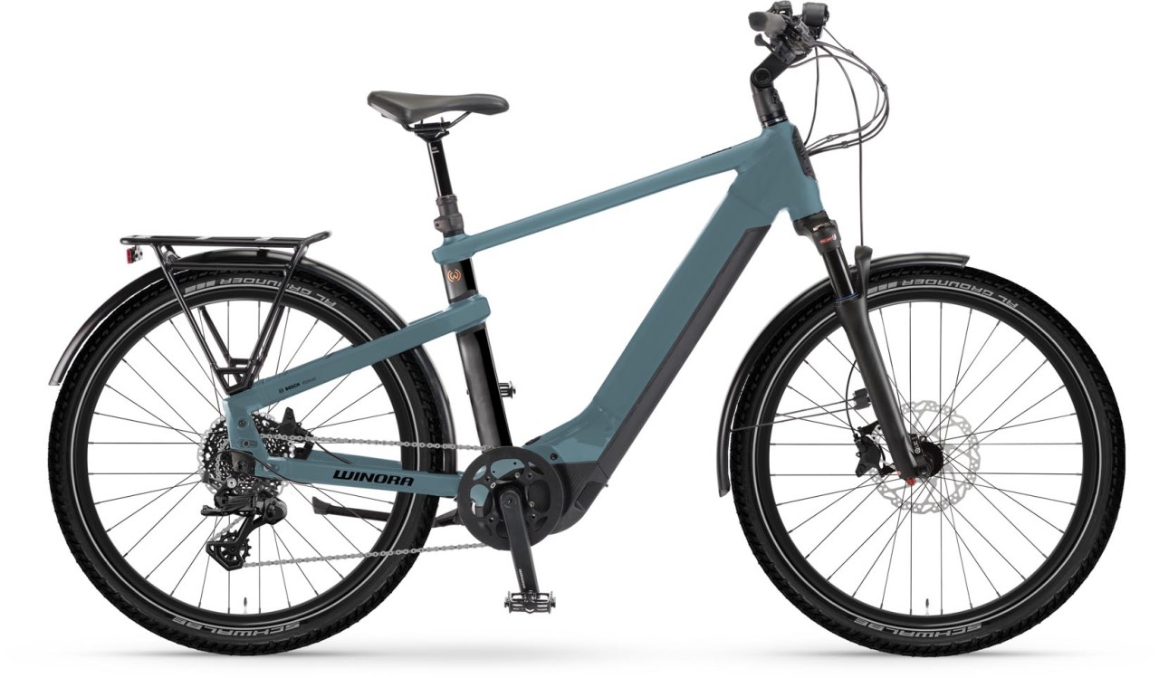 Winora Yakun X10 sharkblue matt 2024 - Bicicleta-Eléctrica Trekking Hombres