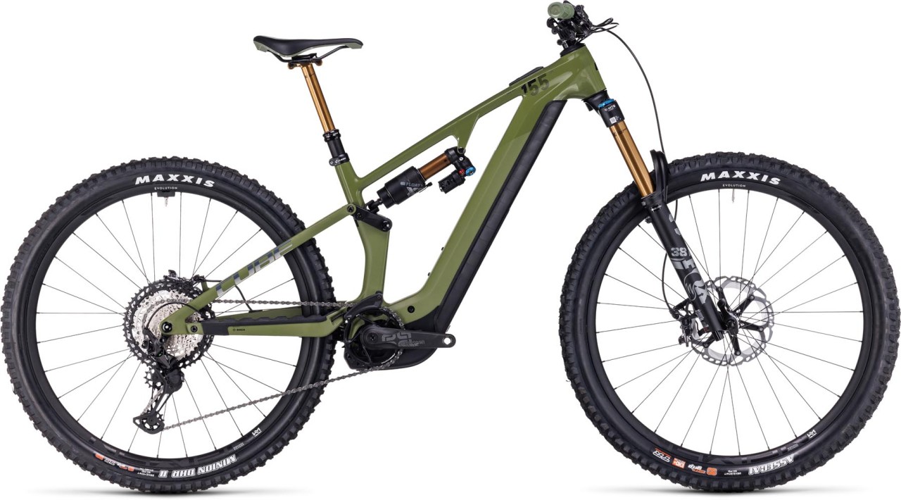 Cube Stereo Hybrid ONE55 C:68X TM 750 29 olive n chrome 2024 - E-Bike Fully Mountainbike