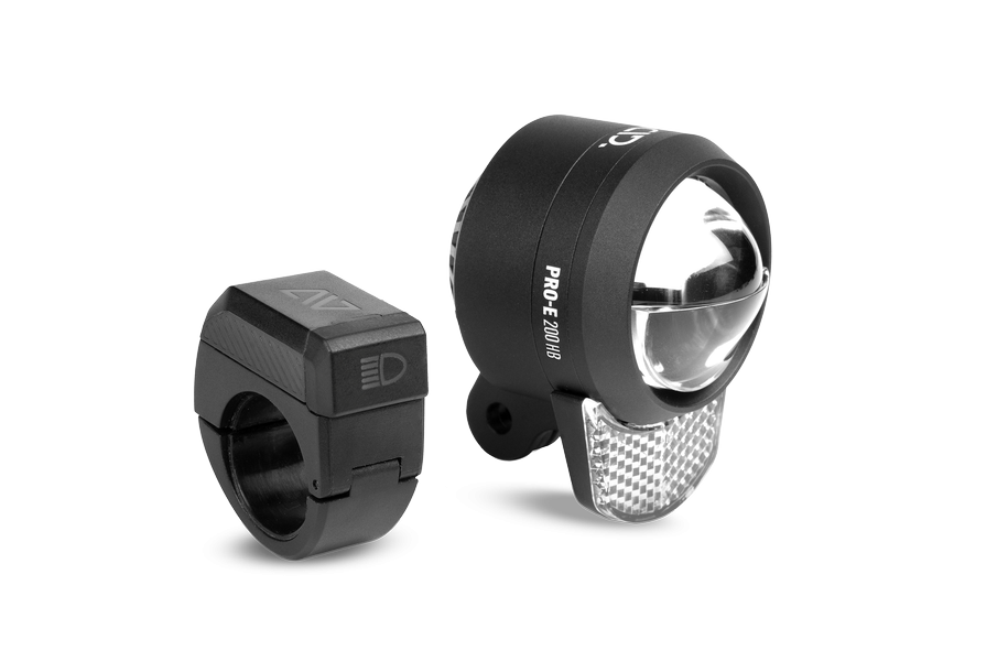 ACID Luz delantera PRO-E 200 HB X-Connect para bicicletas eléctricas