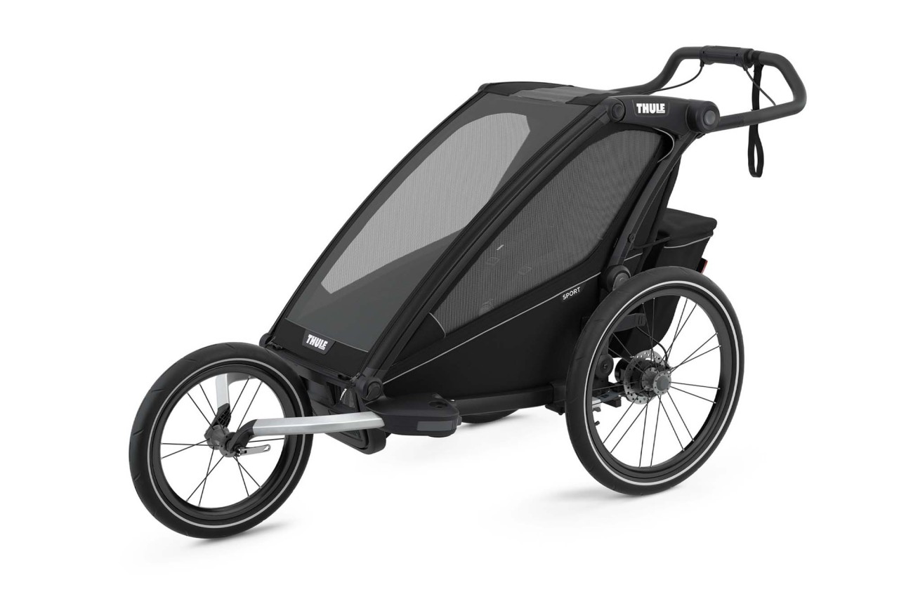 Thule Remolque para niños Chariot Sport 1, negro medianoche