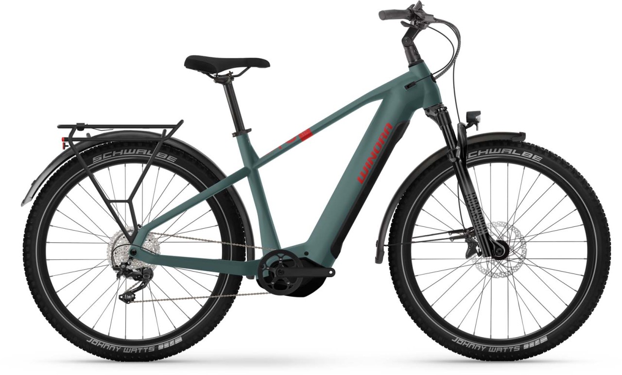 Winora Yucatan X12 metallic stone blue matte 2023 - Bicicleta-Eléctrica Trekking Hombres