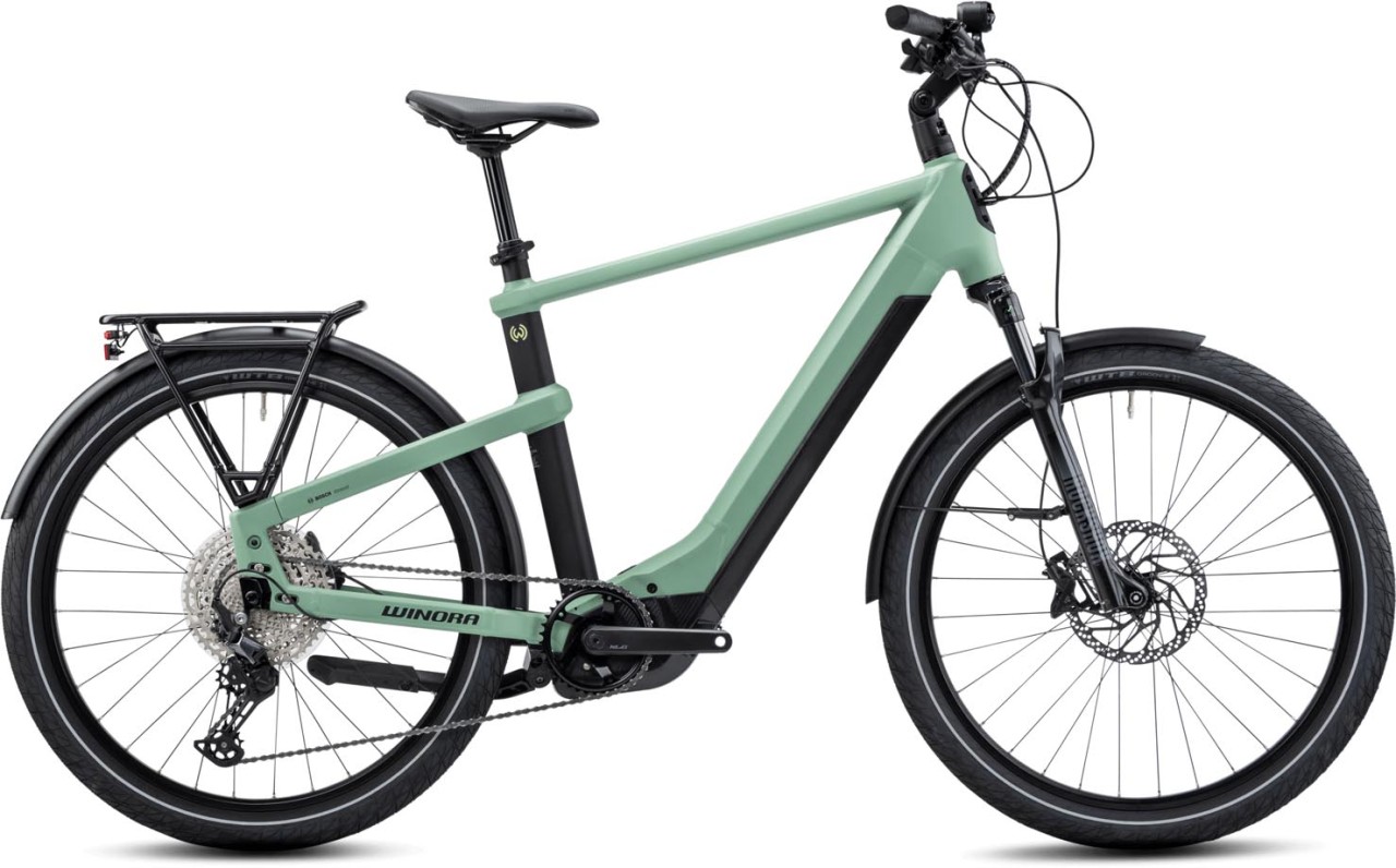 Winora Yakun 12 Defender matt 2023 - Bicicleta-Eléctrica Trekking Hombres