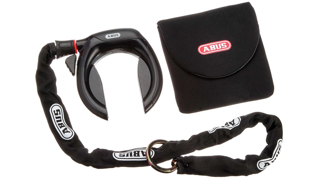 Abus Cierre de cuadro PRO TECTIC 4960 NR negro + cadena de cierre de cuadro 6KS/85 + bolsa ST5850