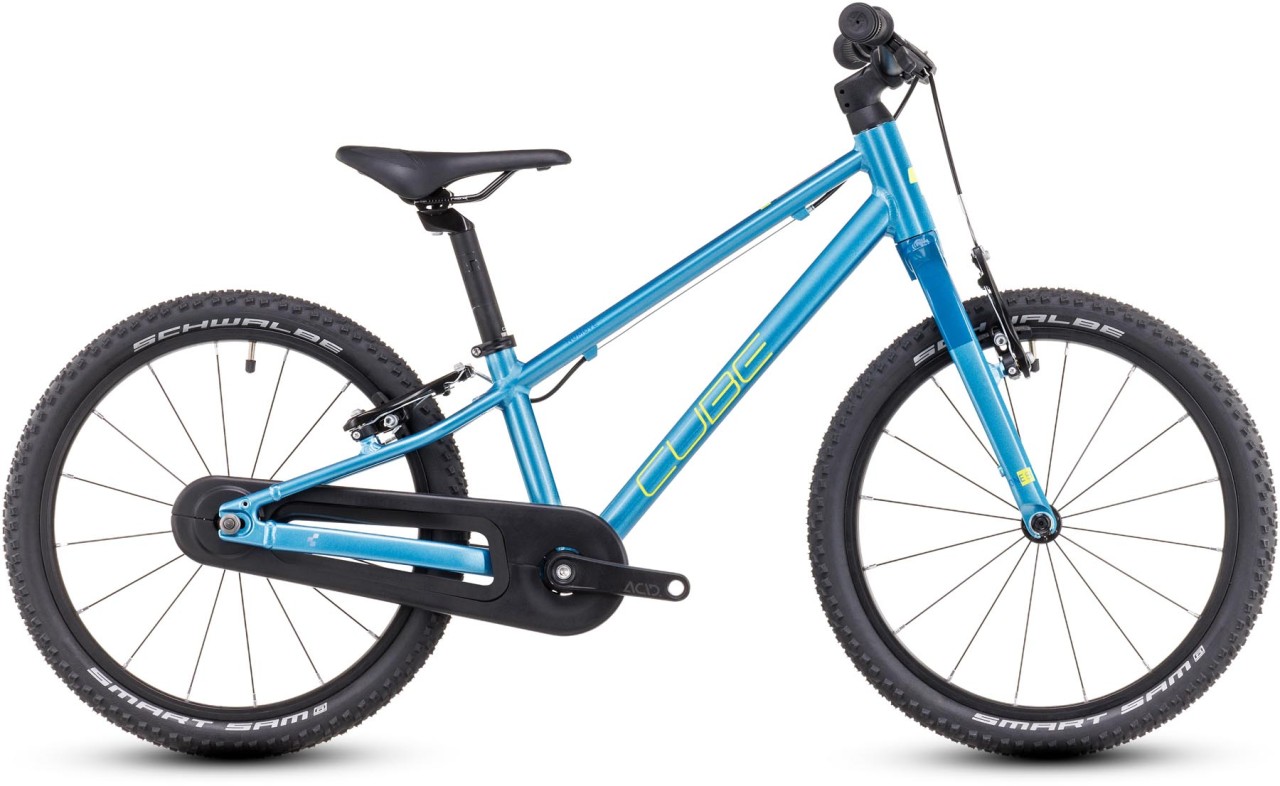 Cube Numove 180 blue n lime 2024 - Bicicleta Niños 18 Pulgadas