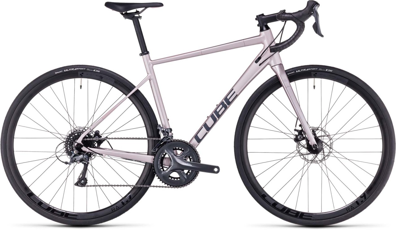 Cube Axial WS greyrose n blush 2023 - Bicicleta de Carrera Aluminio Damas