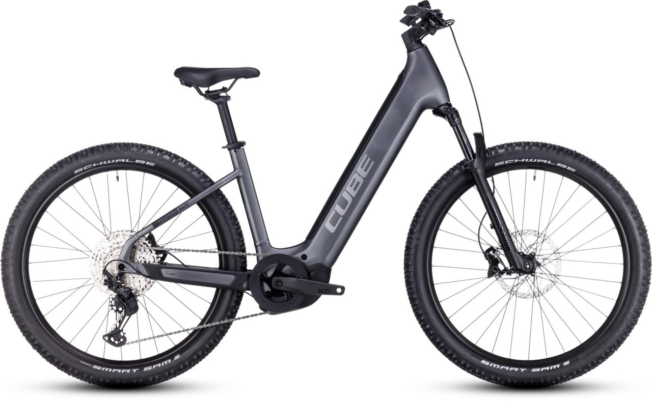 Cube Reaction Hybrid Race 750 grey n metal 2024 - E-Bike Hardtail Mountainbike Tiefeinsteiger