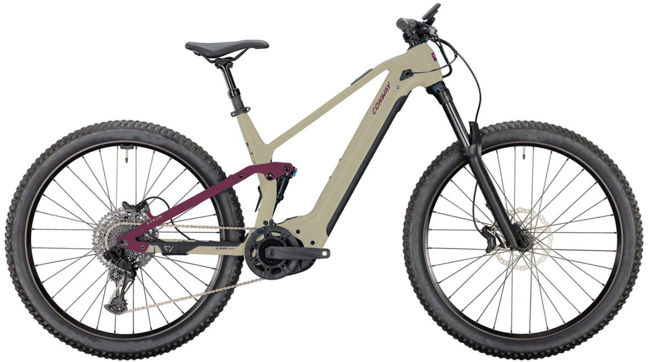 Conway Xyron S 5.0 Carbon 750Wh desert matt / plum matt 2025 - MTB-Eléctrica Doble Suspensión