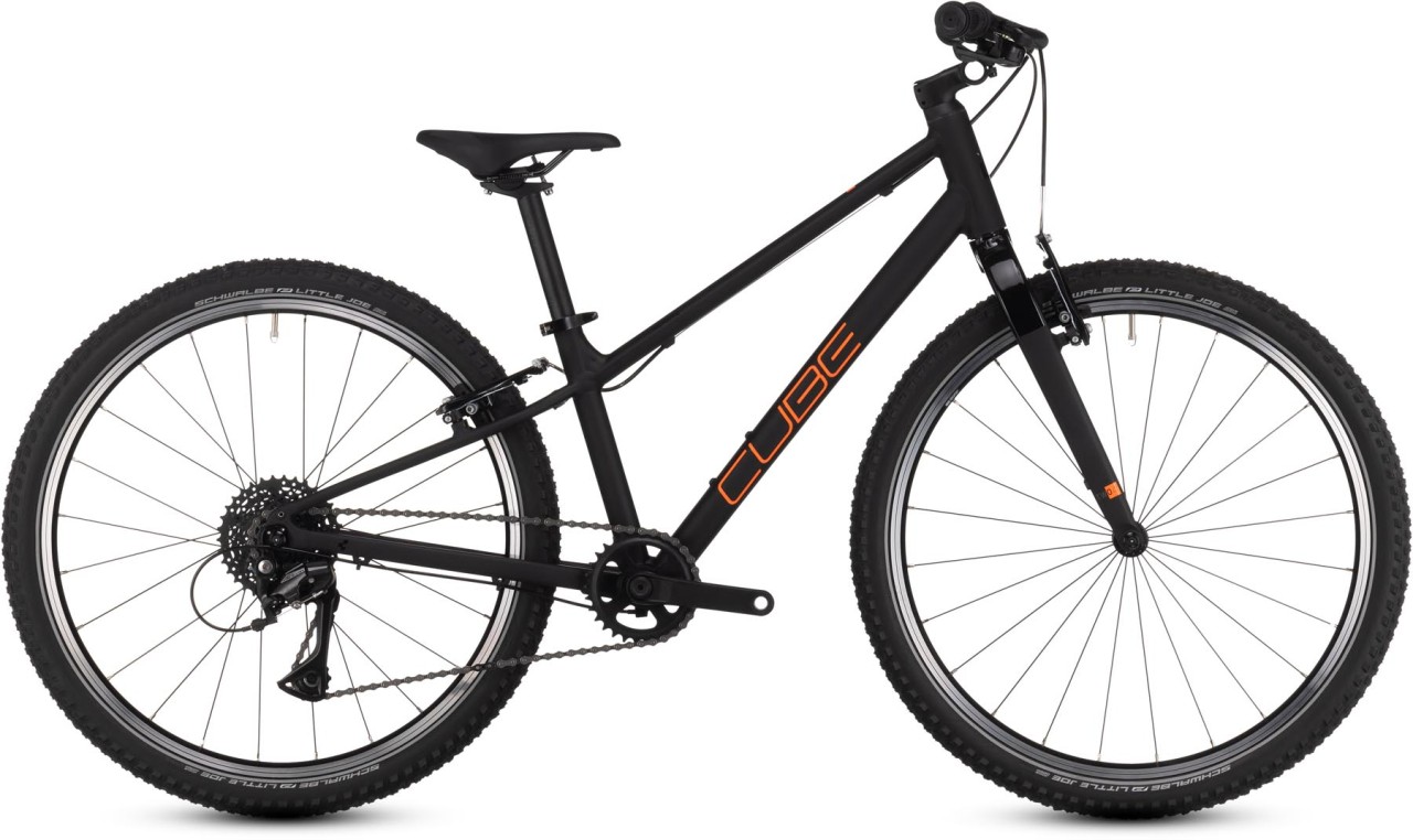 Cube Numove 240 black n orange 2025 - Bicicleta Niños 24 Pulgadas